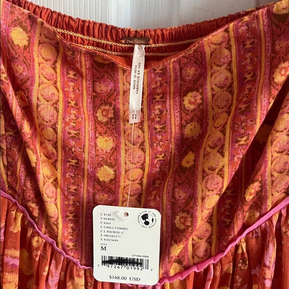 Free People Babydoll Dress Endless Afternoon Floral Mini Boho  Size M NWT - Picture 12 of 14